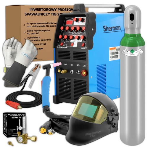 Sherman tig 210 - sherman, ac/dc