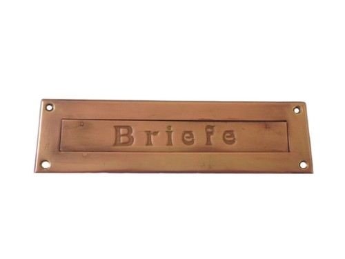 Antike messing briefklappe - antike,