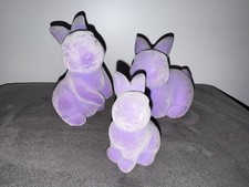3 x lila Osterhase Ostern Deko