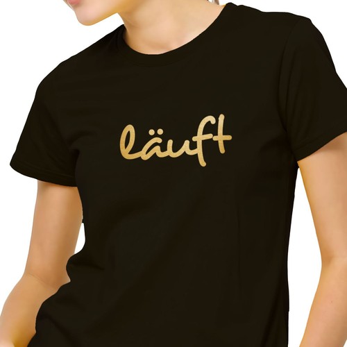 Damen shirt spruch läuft - t-shirt,