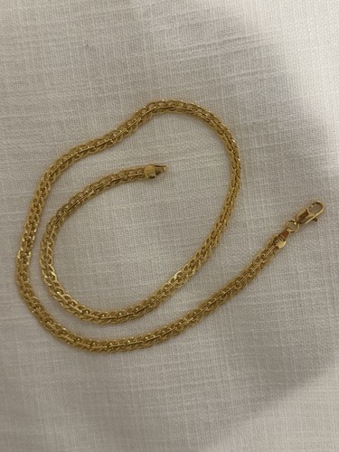 Zoll halskette gelbgold - 17,
