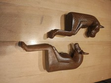 Kantenhocker Holz Leopard &