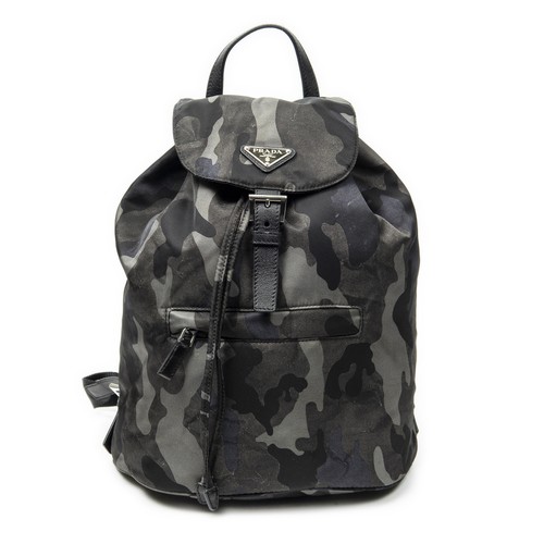Prada flap drawstring backpack - prada,