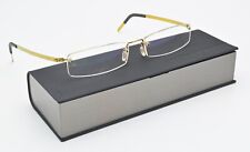 LINDBERG Brille 2007 P60 Spirit Titanium Randlos Glanz Gold Rechteck Leicht M