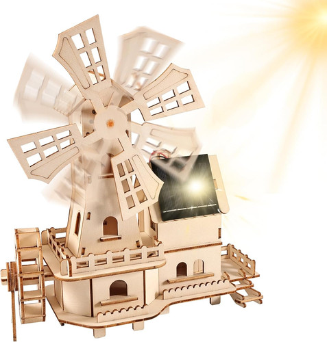 Holzpuzzle windmühle - 3d,