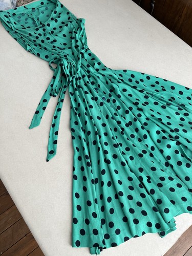 Vintage damenkleid polkadot - damenkleid,