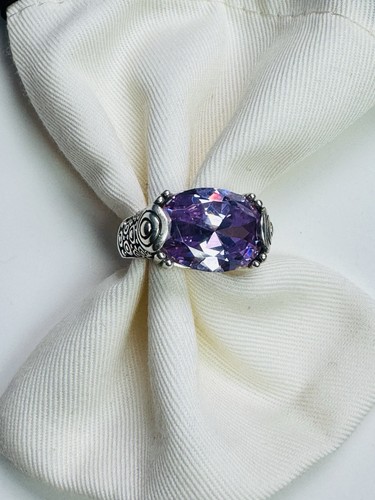 Sterling silber amethyst - silber, ring