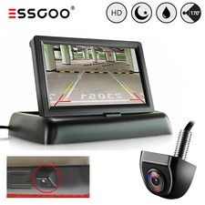 Rückfahrkamera Autokamera HD Unterbau Mit 4.3 Zoll Klappbar LCD Monitor Auto KFZ
