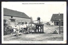 Ansichtskarte Jauchepumpe mit tragbarem A. E. G.-Elektromotor 