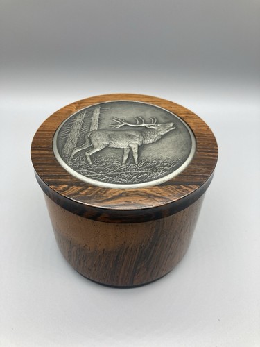 Tabaktopf mit jagdmotiv hirsch - mit,