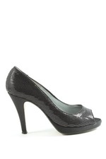 VALERIE PERRINI Peeptoe Pumps Damen Pumps Gr. DE 39 schwarz Elegant