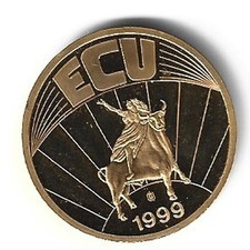 MEDAILLE /   ECU  1999  Europa  24 K  vergoldet