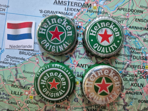 Heineken crown caps 4 bottle - heineken,