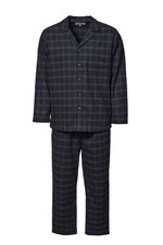Herren flanell pyjama grün - herren,