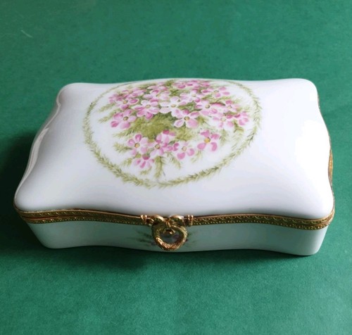 Limoges porzellan schmuckdose - porzellan,