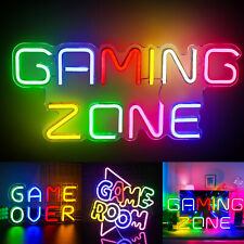 Gaming Zone Neon Schild Gaming Led Schild Spiel Neonlicht Buntes Leuchtreklame