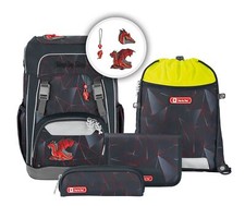 Step by Step Giant Schulranzen-Set 5-teilig Tasche Dragon Drako schwarz