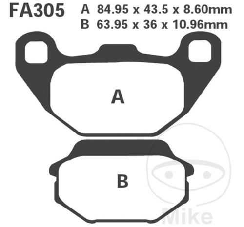 Ebc bremsbeläge sfac305 - bremsbeläge, für