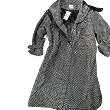 Sheego Trenchcoat Jacke Mantel schwarz weiß Damen (4 012) Übergröße NEU