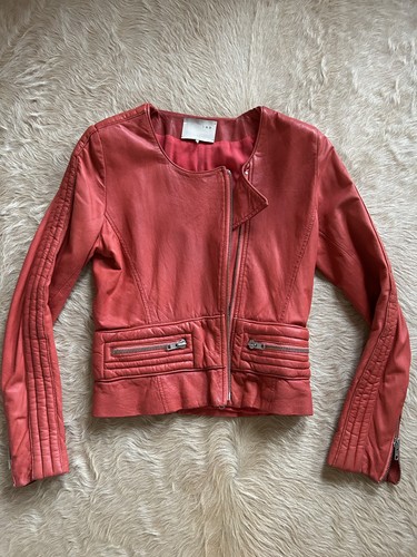 Damen leder jacke bikerjacke - leder,