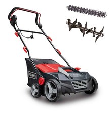 Scheppach Elektro Vertikutierer SC38 Rasenlüfter | 38cm Arbeitsbreite | 45L Korb
