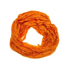 Knitterschal Halstuch Schal XXL orange Seide 180x90cm Crinkle