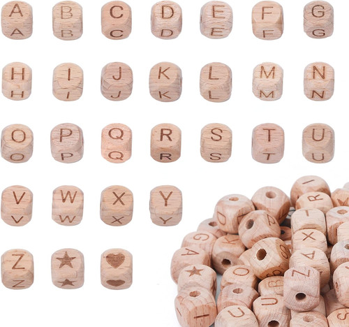 100 stück buchstabenperlen - stück,