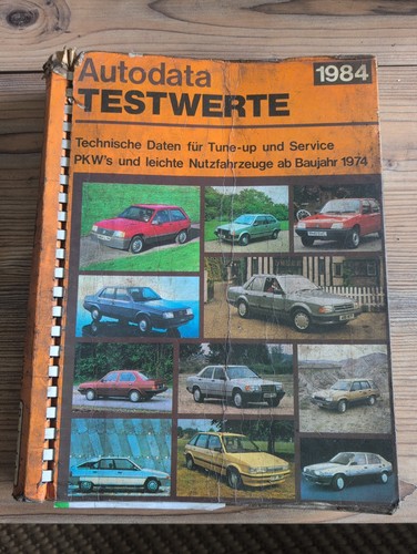 Autodata testwerte 1984 - autodata,
