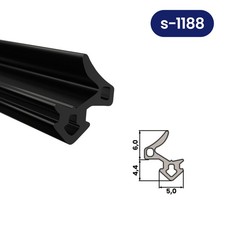 Fensterdichtung Gummidichtung 17 Type EPDM Fenster Dichtung Gummi Schwarz VEKA