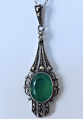 Anhänger silber art deco - anhänger,