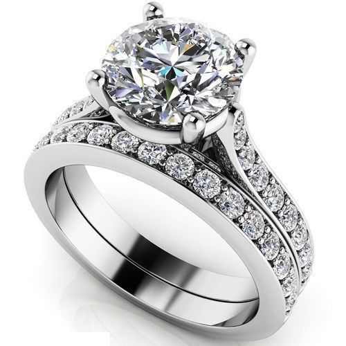 Massiver 14k weißgold 00ct - massiver, 3,00ct