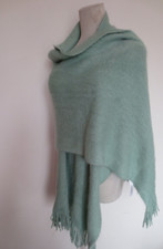 52 x 150 kaschmirweicher langer Schal PRIMARK Flauschschal mint grün Polyacryl/S
