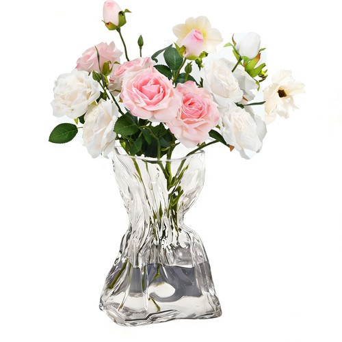 Klarglas glasvase 20cm - klarglas, für