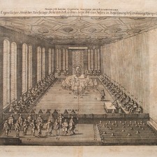 Matthäus Merian Abriß Reichstags Solennitet Theatrum Europaeum Kupferstich 1643