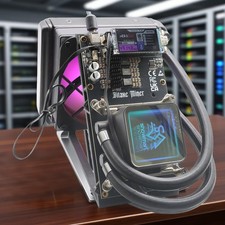 Hydro Cooling NerdQaxe++ 4,8TH/s Bitcoin ASIC Miner Home Solo BTC Lottomaschine