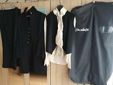 Ital. Hochzeitsanzug komplett / Gehrock, Hose, Weste, Seidenhemd und Seidentuch