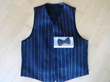 Herren Anzug Weste Gr.52 mit Fliege schwarz
