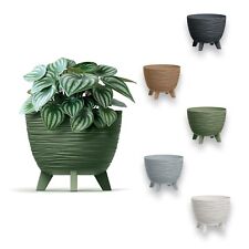 Blumentopf Pflanzschale Blumenkübel mit Füßen Pflanztopf Pflanzkübel Riffel