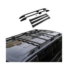 Dachreling + Dachträger für Renault Trafic 2014-2025 L2 Langer Alu Schwarz 5x
