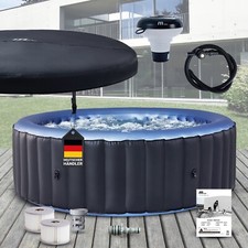 Whirlpool aufblasbar Mspa Bergen 6 Personen Outdoor Wellness Spa Pool Ø204x70 cm