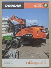 DOOSAN DX210W-5 Mobilbagger Bagger Prospekt
