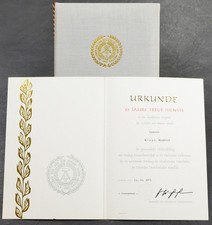 DDR NVA Urkunde Ehrengeschenk