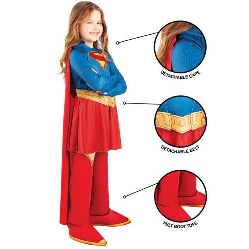 Supergirl deluxe verkleidung - supergirl,