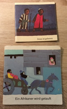 2 Minibücher - JESUS IST GEBOREN/EIN AFRIKANER WIRD GETAUFT Bilderbuch Bibel