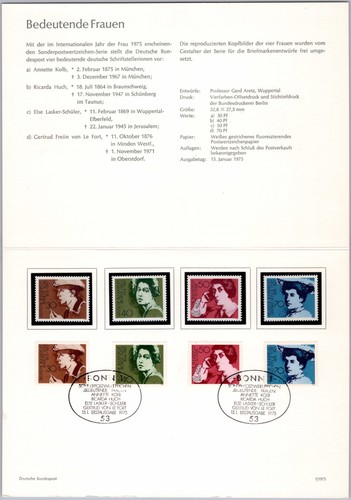 Bonn 1975 bedeutende frauen - bonn,