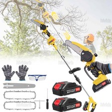 6" Akku Teleskop Hochentaster Kettensäge Teleskop Astsäge Teleskopsäge Astschere