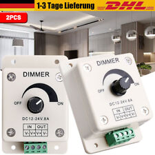 LED Dimmer 12V 24V 8A 96W PWM Regler DC Kabel LED Streifen Stripe 12 24 Volt