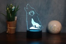 Heulender Wolf als LED
