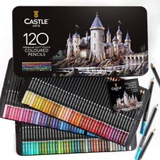 Castle Art Supplies 120 Buntstifte Set | Hochwertige Farbminen mit Weichem Kern
