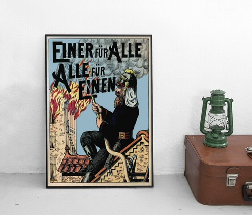 Poster feuerwehr einer für - feuerwehr,